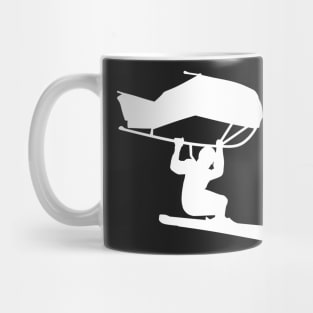 Skier with kitewing Mug